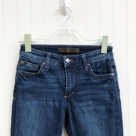 Joe's Jeans "The Icon" Mid Rise Skinny Ankle Jeans Dark Wash Size 24 - Picture 5 of 8